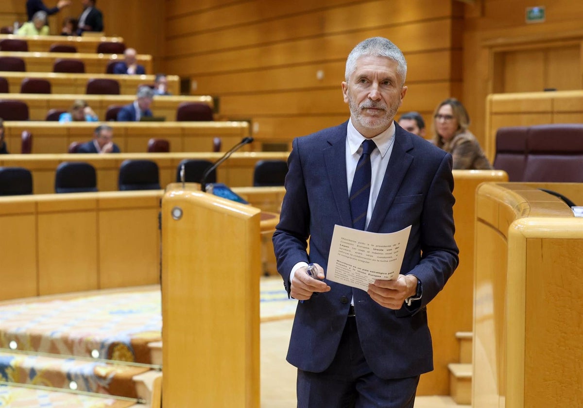 El Senado reprueba a Marlaska con la mayoría absoluta del PP y la abstención de Sumar, ERC, Bildu y Junts