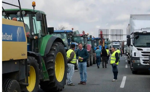 Tractorada del jueves 22 de febrero en la provincia de Cádiz: carreteras afectadas y puntos calientes