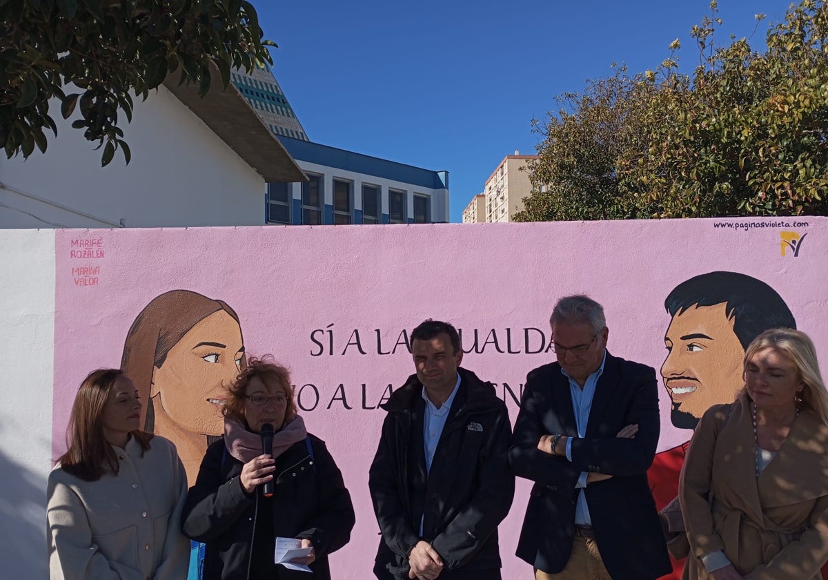 El mural está en la sede de AFANAS Cádiz