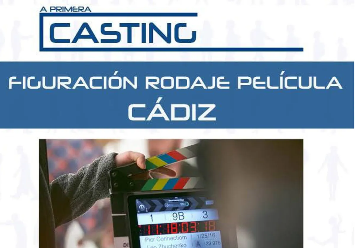 Se buscan figurantes para el rodaje de una película en Cádiz