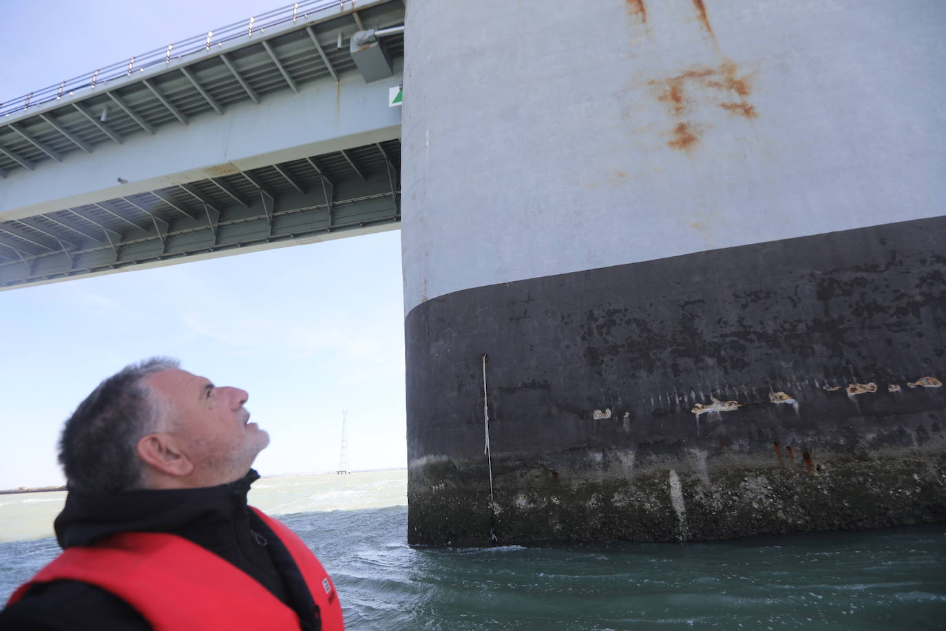 Fotos, debajo del Puente Carranza: así se ve el coloso bajo el mar