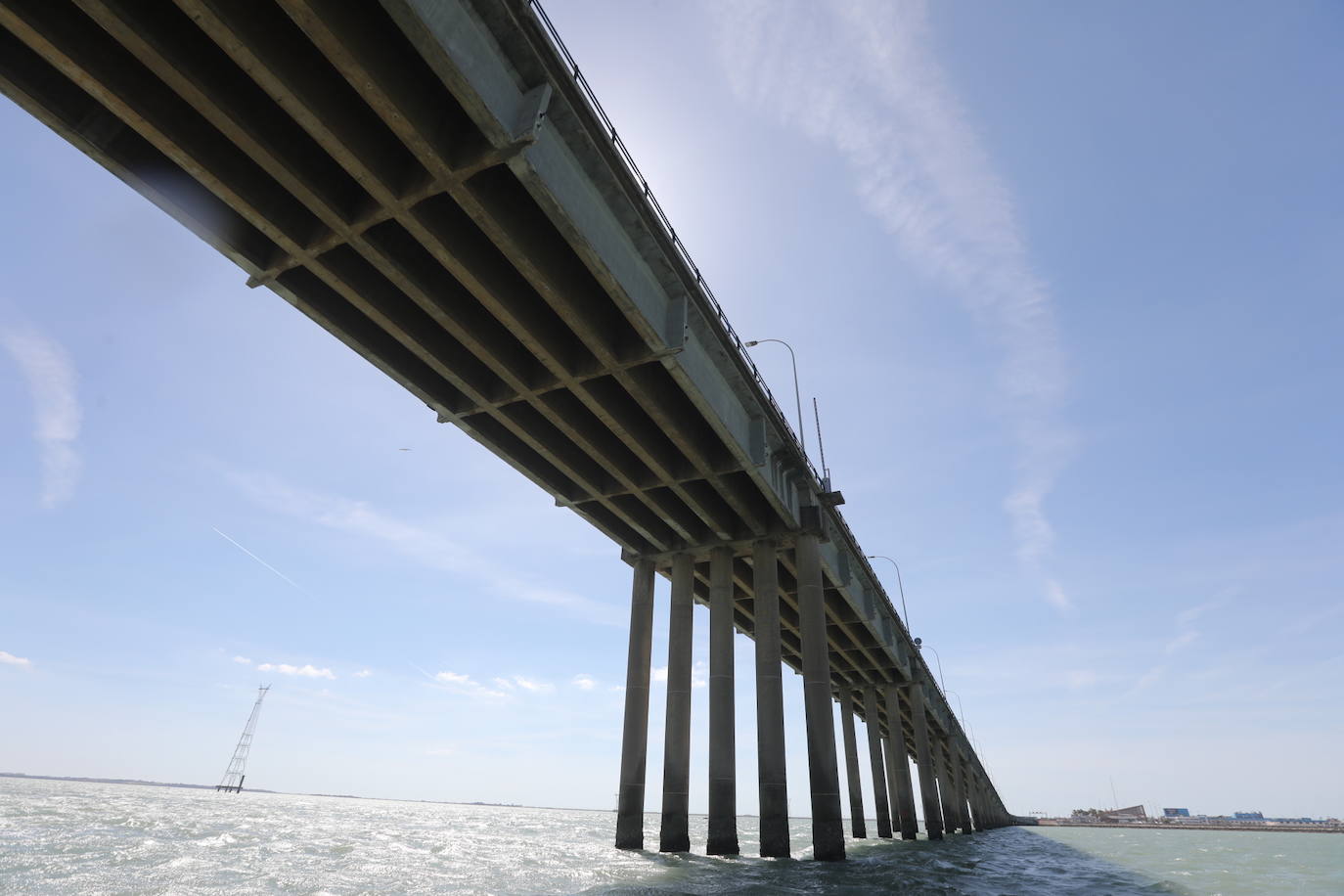 Fotos, debajo del Puente Carranza: así se ve el coloso bajo el mar