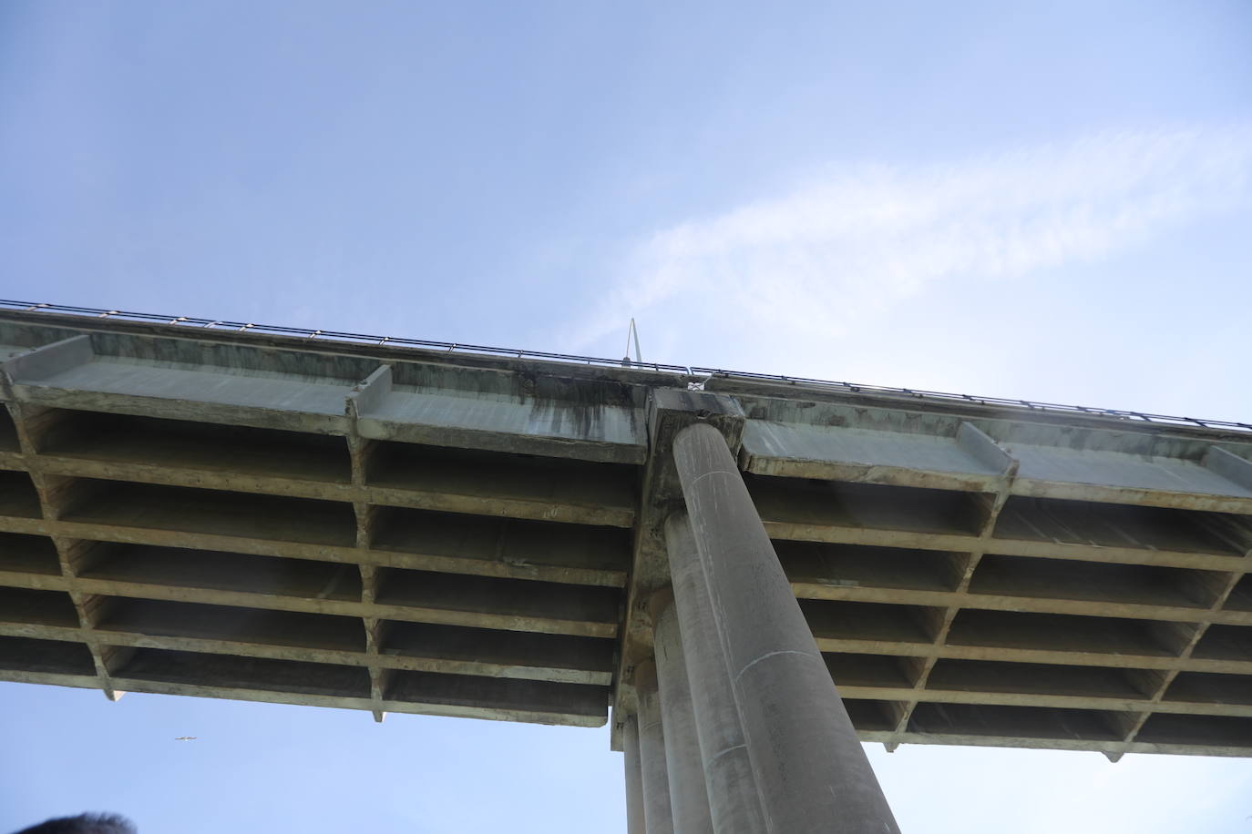Fotos, debajo del Puente Carranza: así se ve el coloso bajo el mar