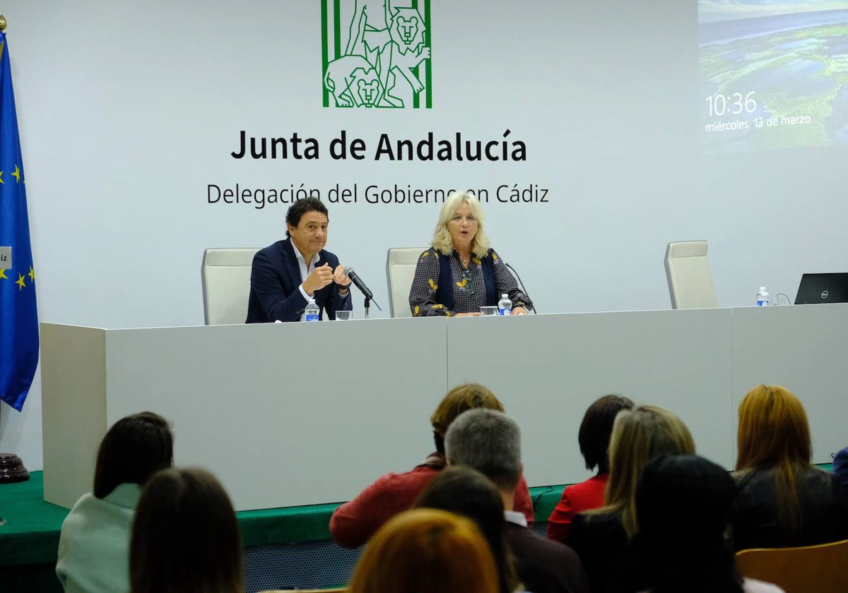 Mercedes Colombo junto a Daniel Sánchez en la presentación del programa