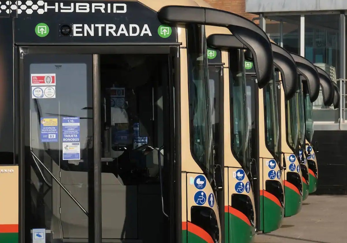 Autobuses urbanos de Cádiz.