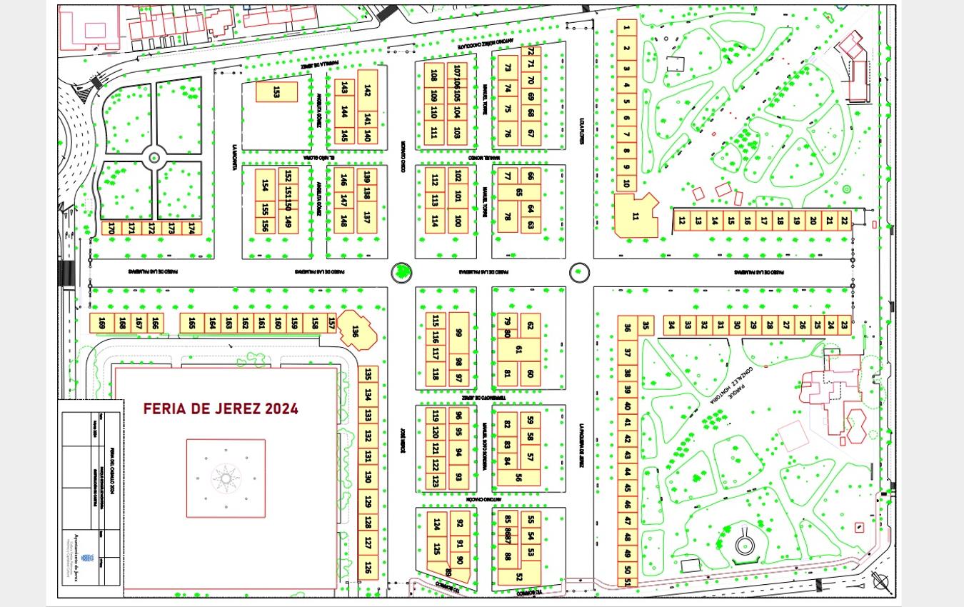 Consulta el número de la caseta y su ubicación en la Fería de Jerez 2024