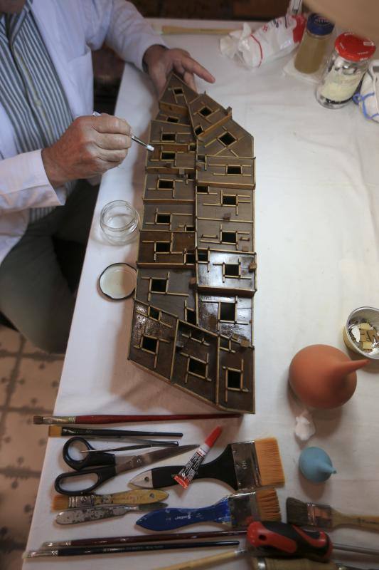 Fotos: Así está siendo la restauración de la Maqueta de Cádiz