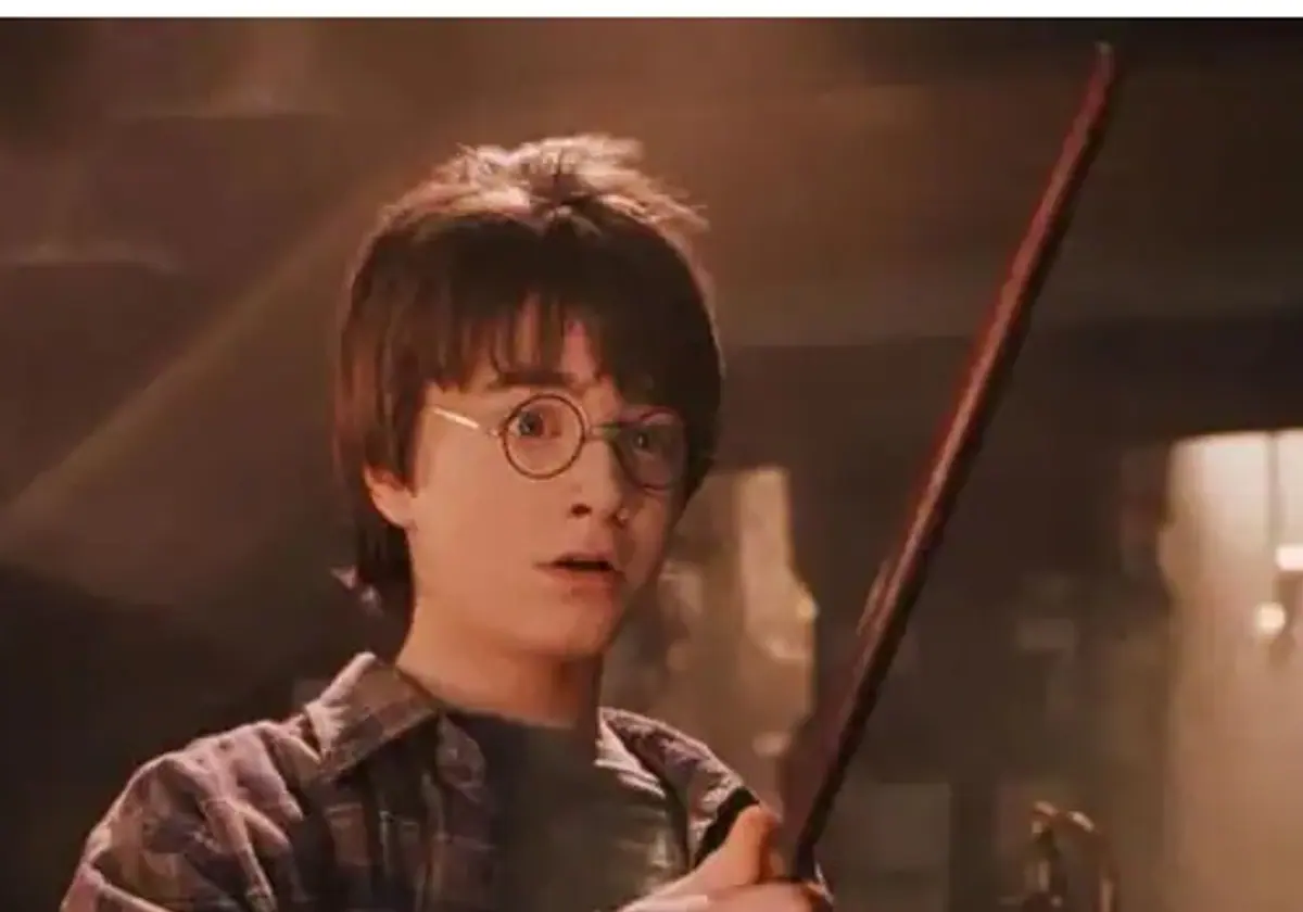 Harry Potter en una de las películas de la saga