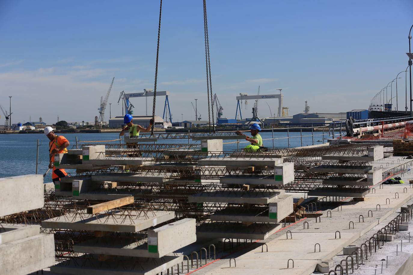 La evolución del Puente Carranza de Cádiz tras las obras, en fotos