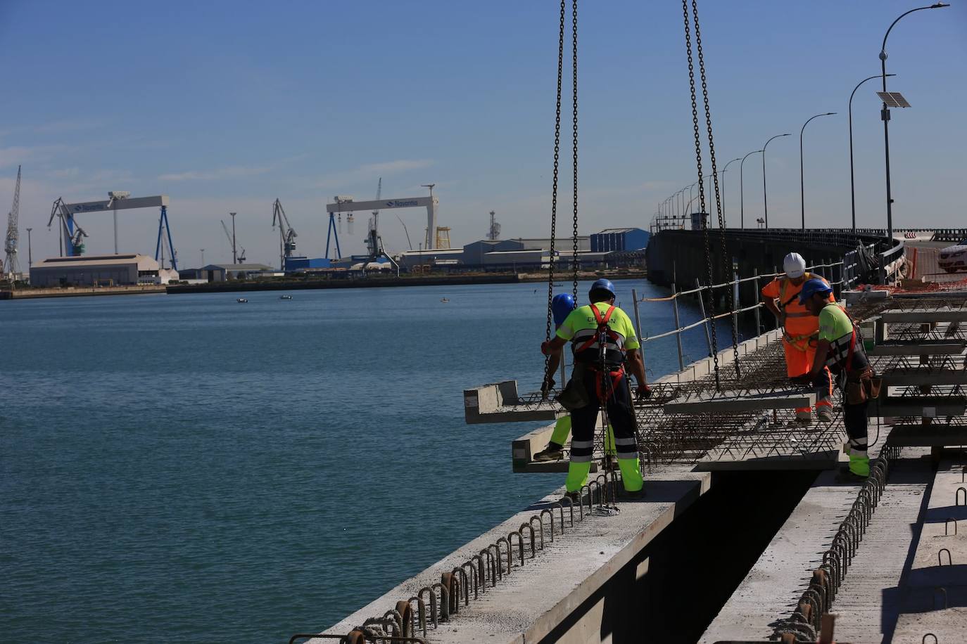 La evolución del Puente Carranza de Cádiz tras las obras, en fotos