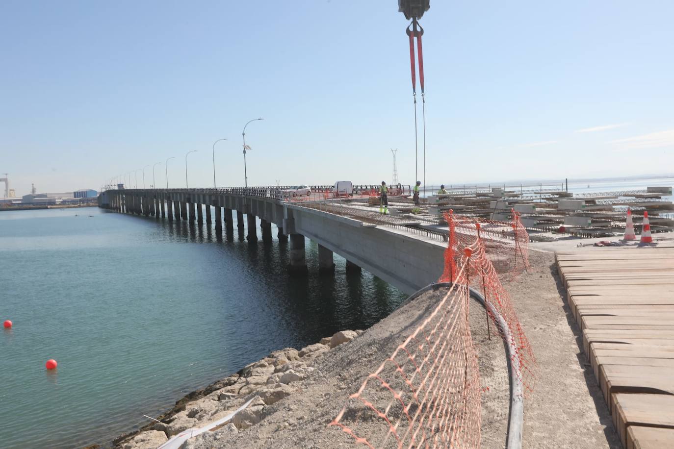 La evolución del Puente Carranza de Cádiz tras las obras, en fotos