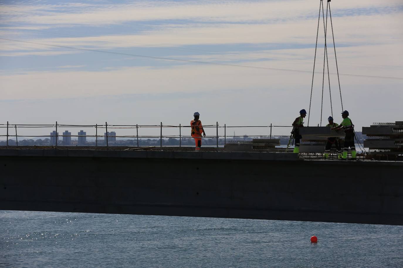 Evolución de la obra del puente Carranza