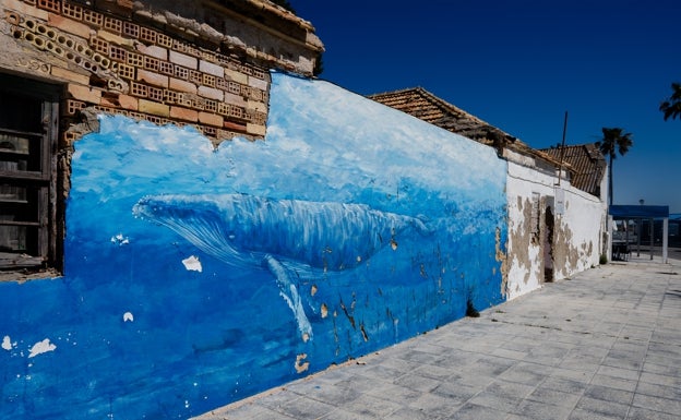 Mural enfrente del Bar Flotante.