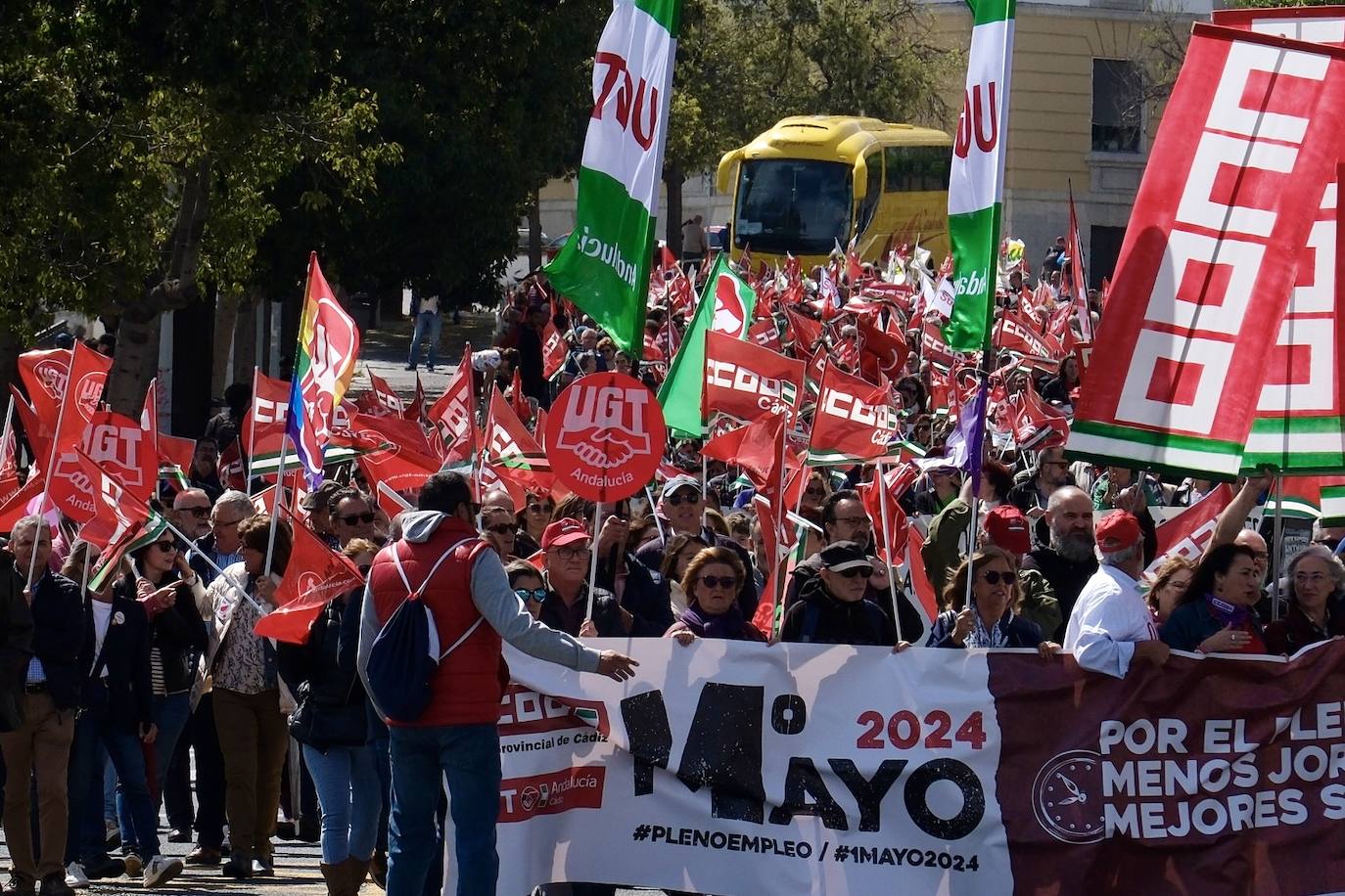 Fotos: Manifestación del 1 de mayo en Cádiz