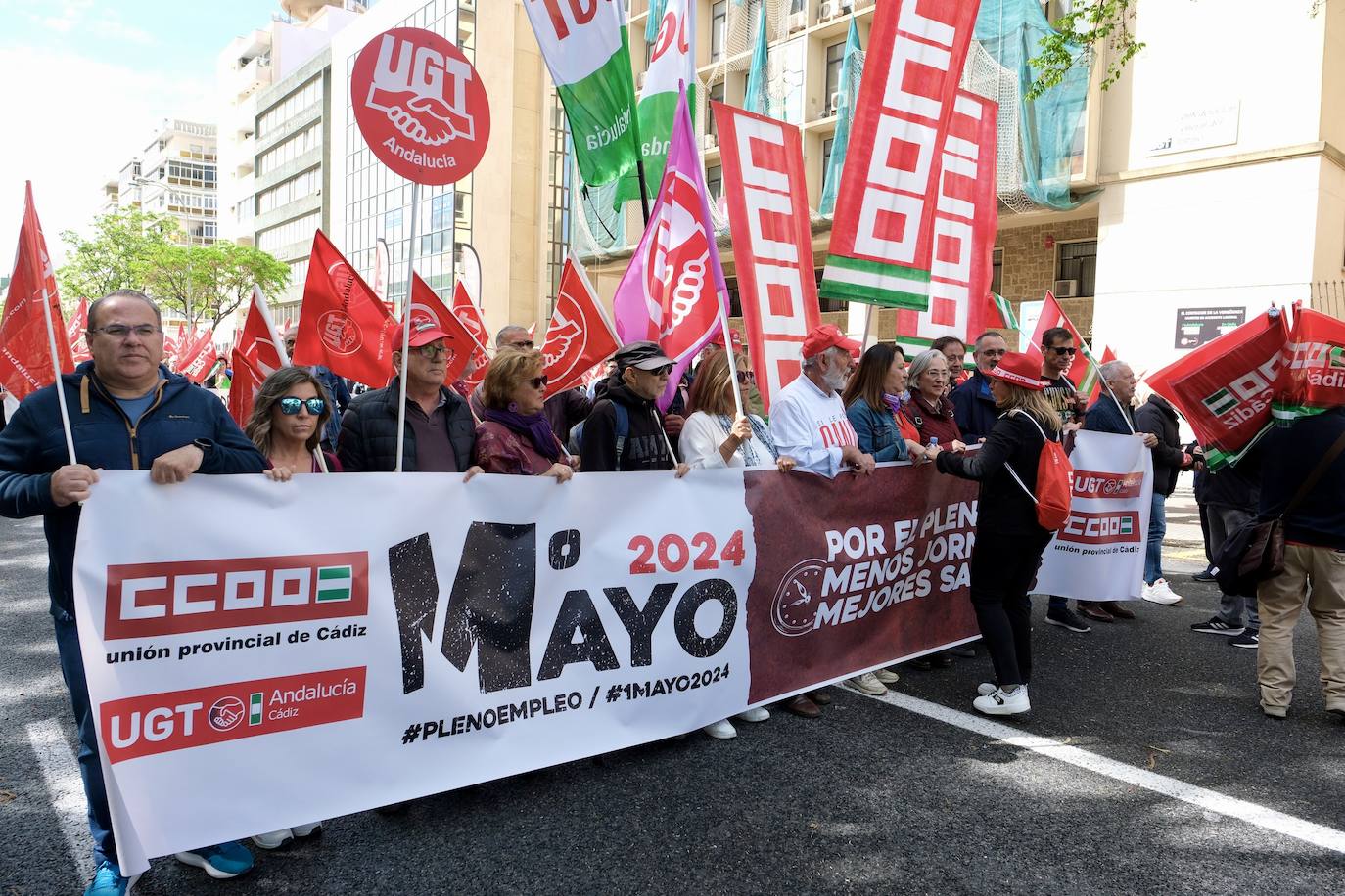 Fotos: Manifestación del 1 de mayo en Cádiz