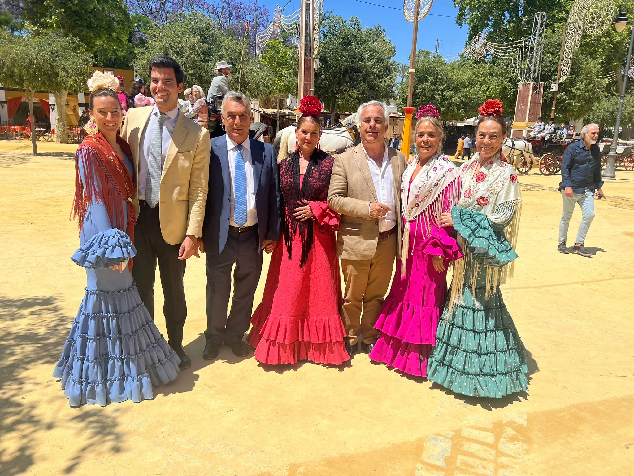 Blanca Bevitori, Gonzalo Andreu, Miguel del Pino, Anabel Ortega, Nacho Rozadillas, Beatriz del Pino y Ángeles del Pino