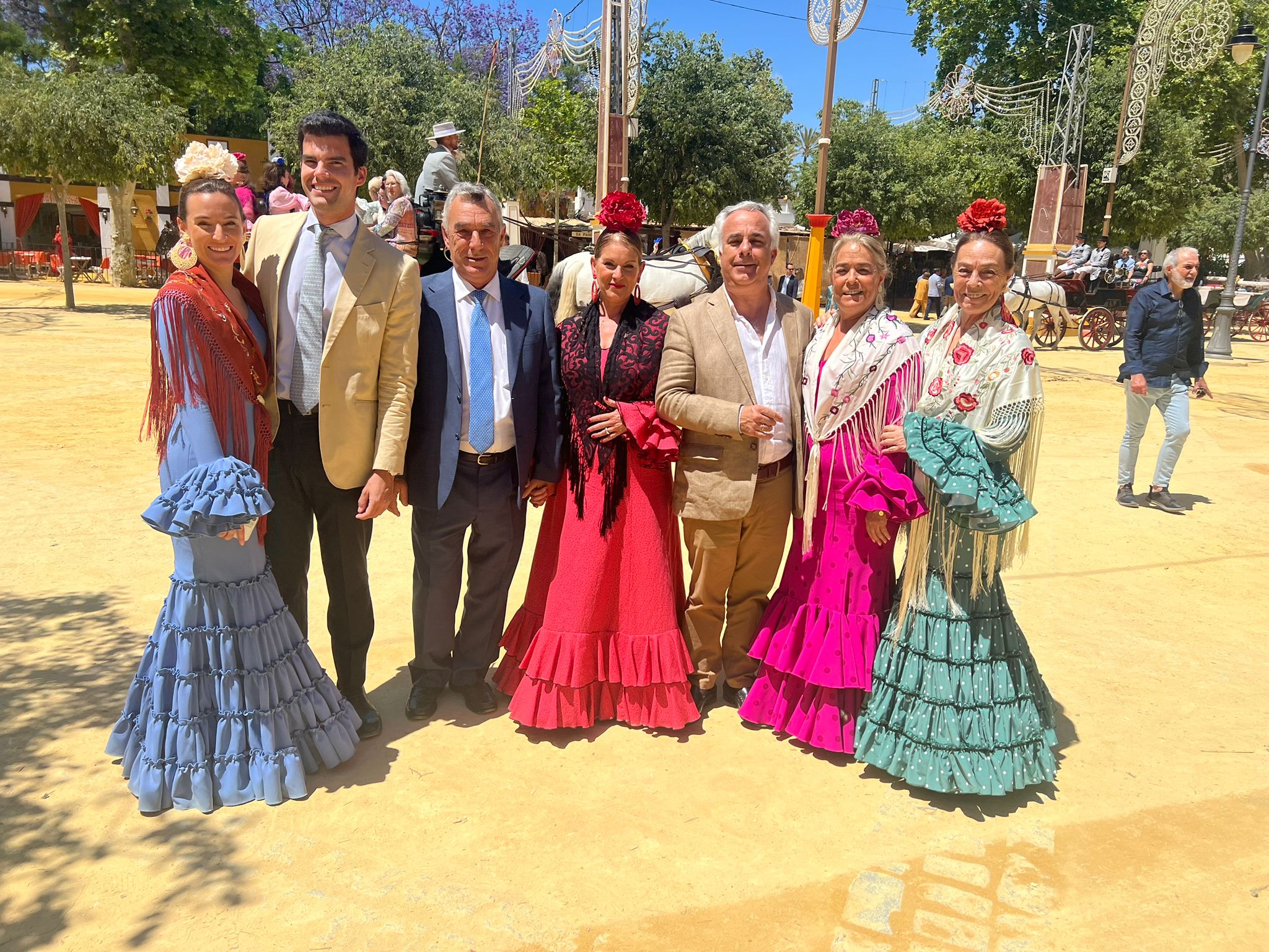 Blanca Bevitori, Gonzalo Andreu, Miguel del Pino, Anabel Ortega, Nacho Rozadillas, Beatriz del Pino y Ángeles del Pino