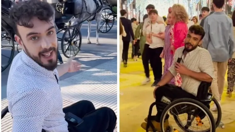 Así se vive la Feria de Jerez desde una silla de ruedas: «es la Feria del Caballo... y yo voy en carruaje»