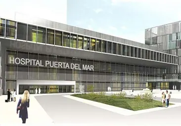 Recreación del nuevo hospital de Cádiz.