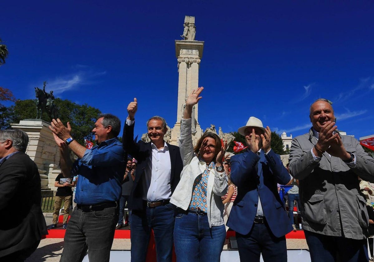 Acto de campaña del PSOE en Cádiz