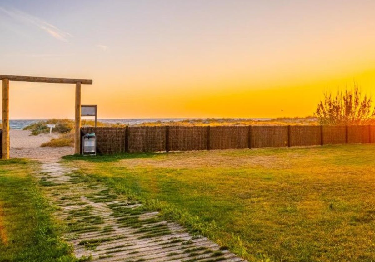 El camping Bahía de la Plata tiene acceso directo a la playa