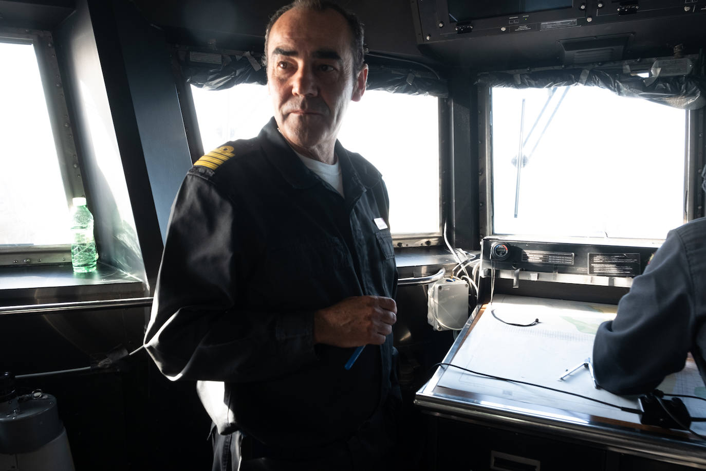 Imágenes del ejercicio de daño y control en la fragata &#039;Cristóbal Colón&#039;