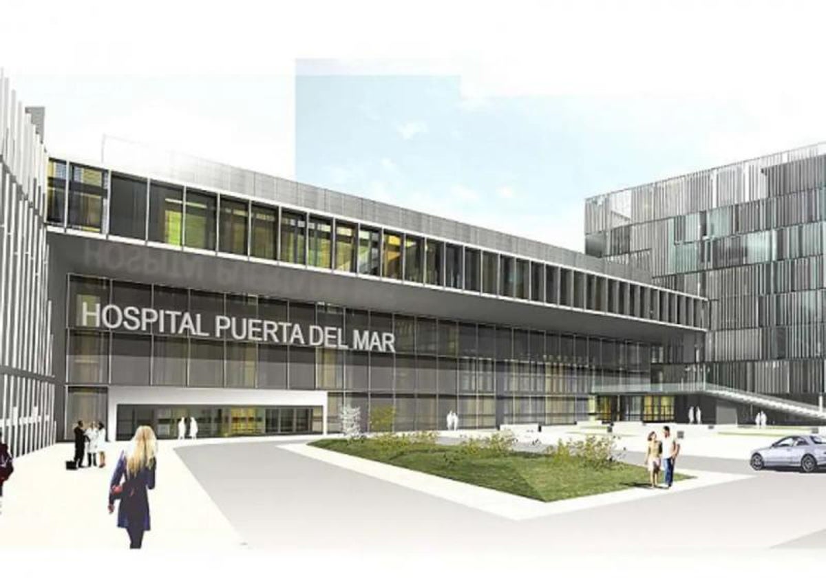 Imagen virtual del futuro hospital de Cádiz.