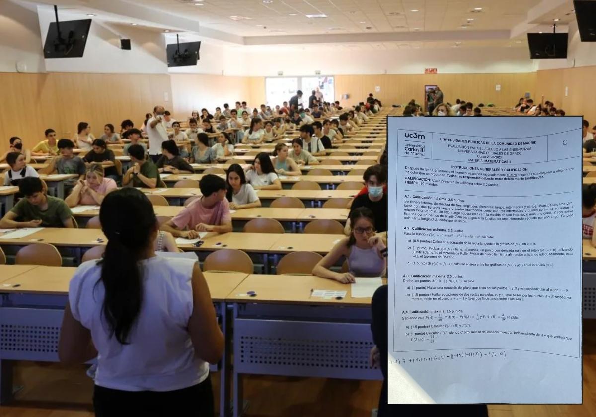 El examen de Matemáticas II de la Selectividad de Madrid