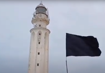 Bandera Negra en el Faro de Trafalgar