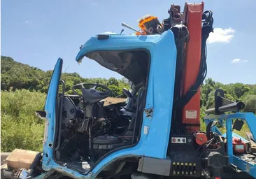 Accidente en Cádiz: dos camiones impactan por alcance en la A-381, dirección Algeciras