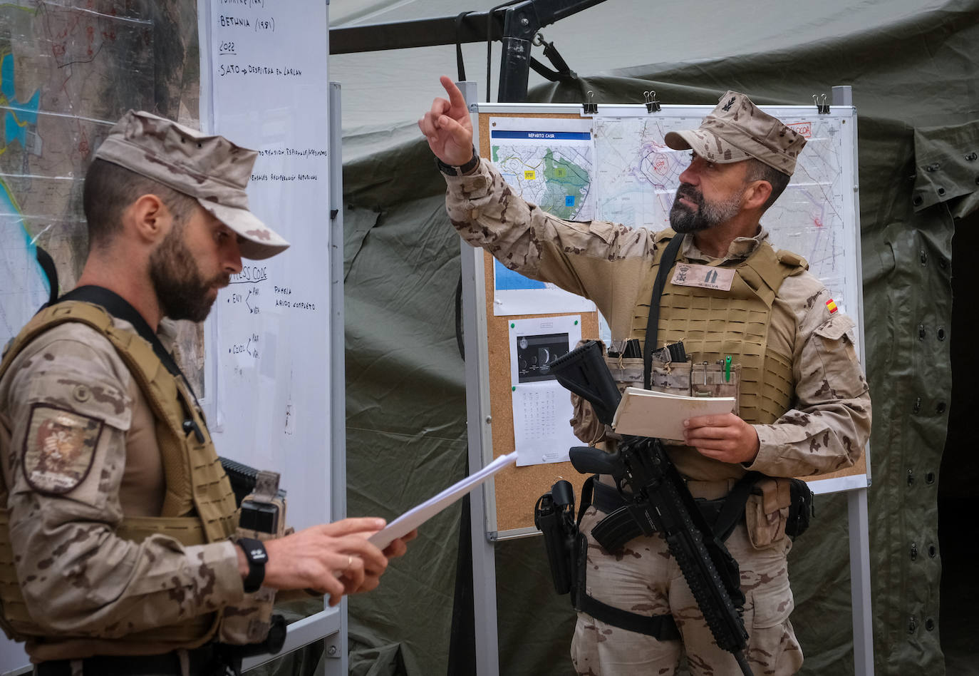 Fotos: Adiestramiento en El Retín para defender la frontera de Rumanía y Ucrania