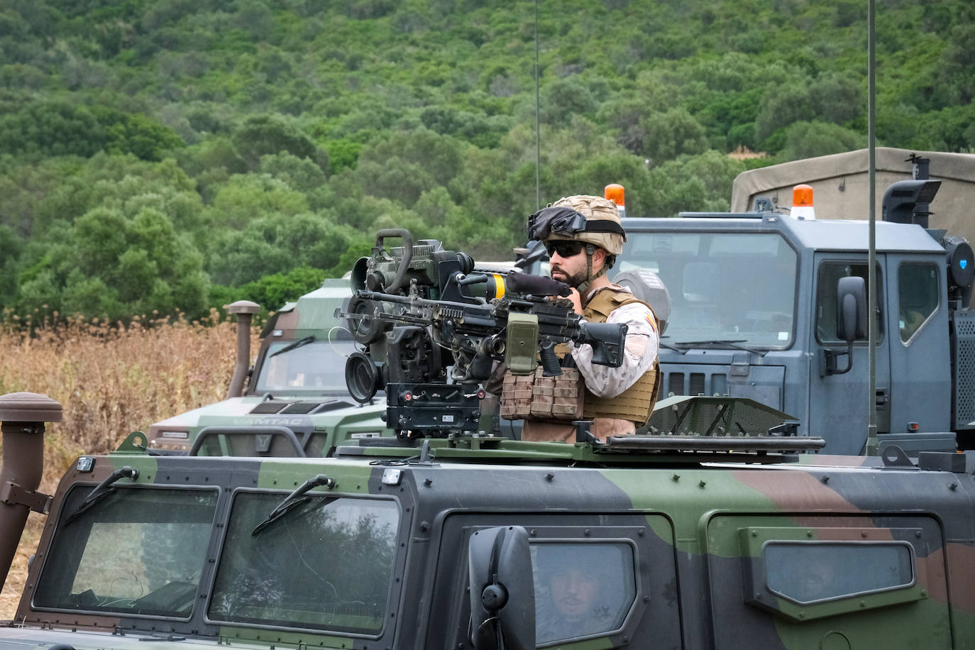 Fotos: Adiestramiento en El Retín para defender la frontera de Rumanía y Ucrania