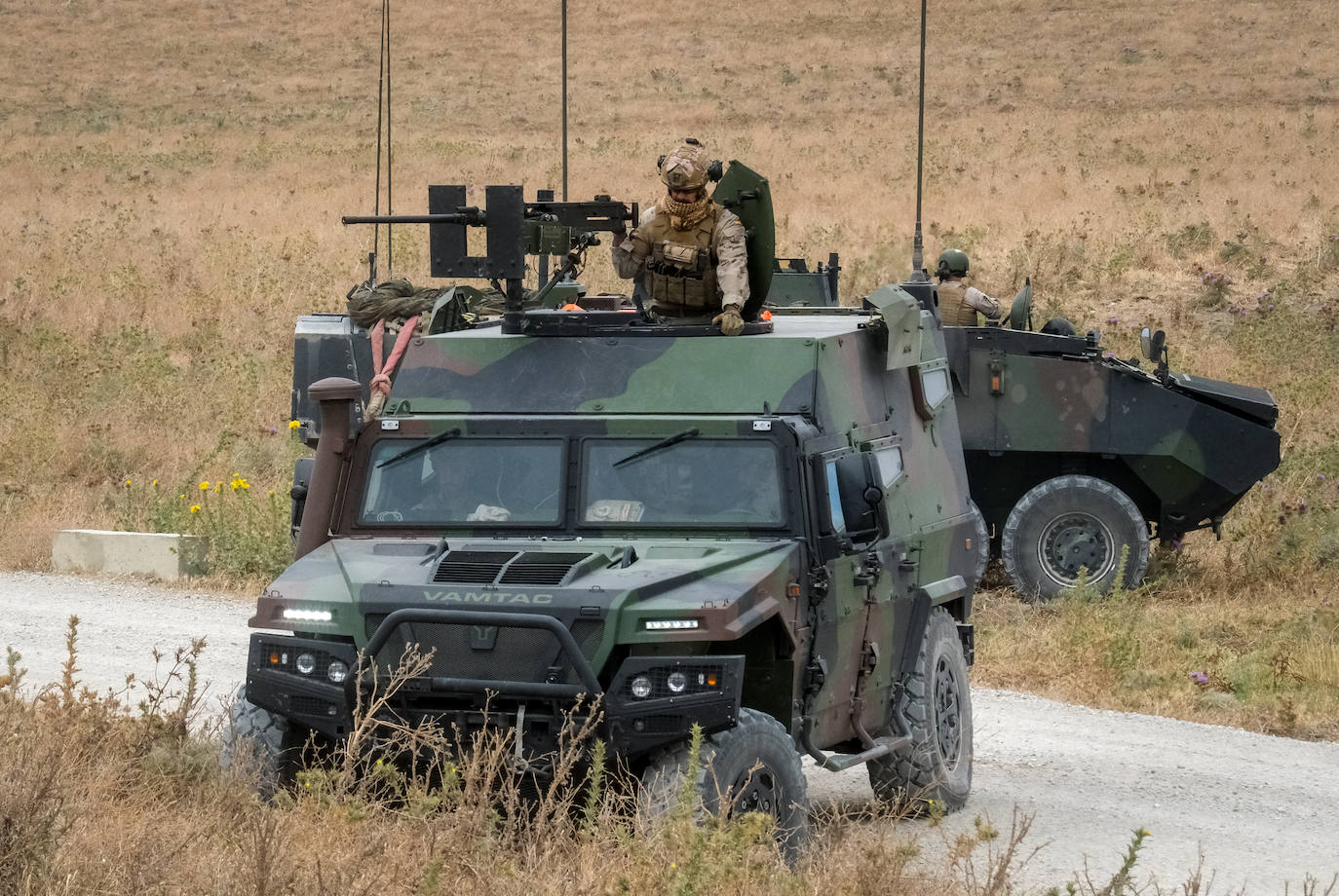 Fotos: Adiestramiento en El Retín para defender la frontera de Rumanía y Ucrania