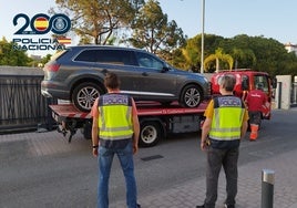 La Policía Nacional recupera un vehículo de alta gama robado en el parque empresarial de Jerez