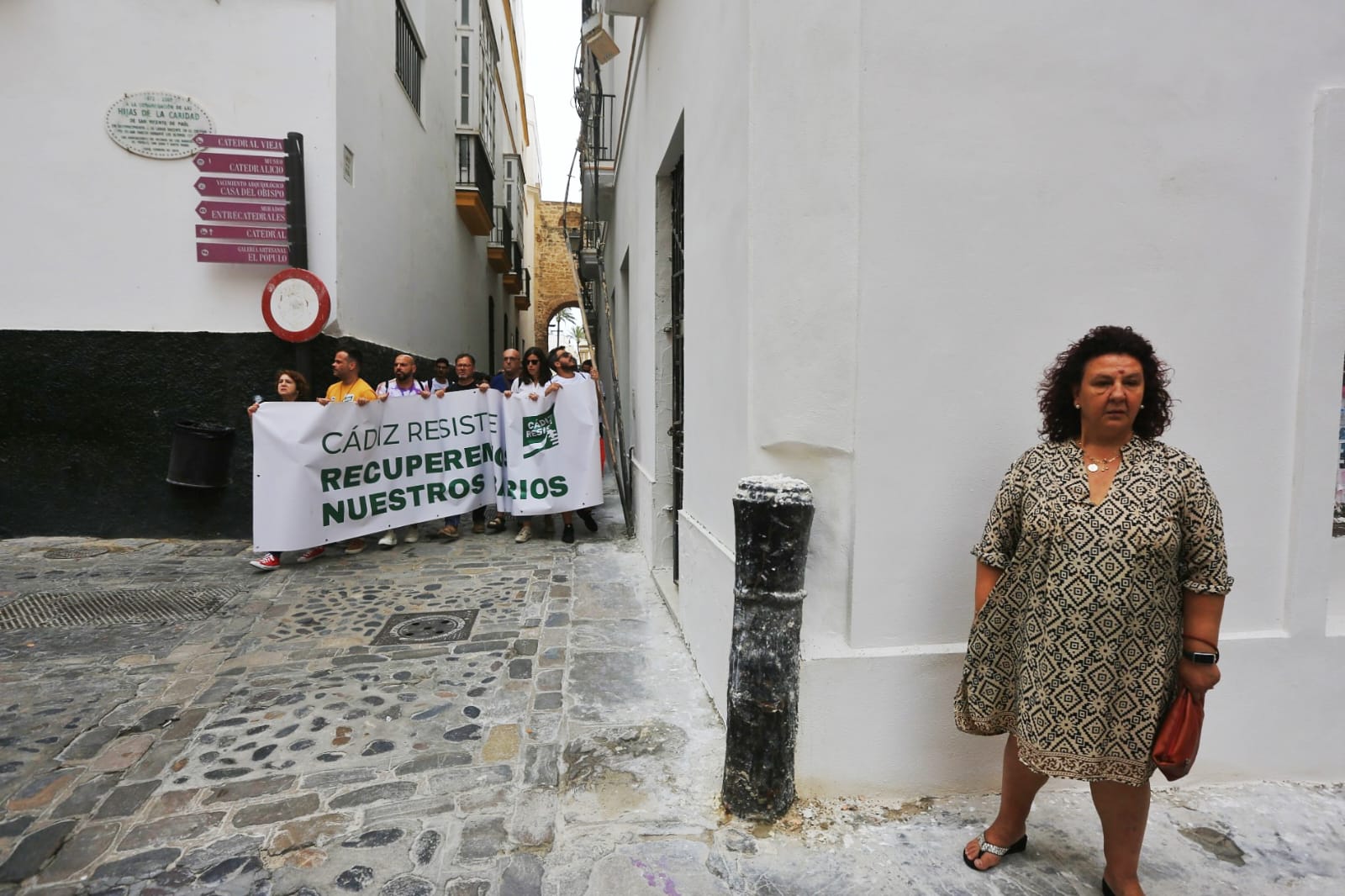 Fotos: Las imágenes de la manifestación en Cádiz contra el exceso turístico