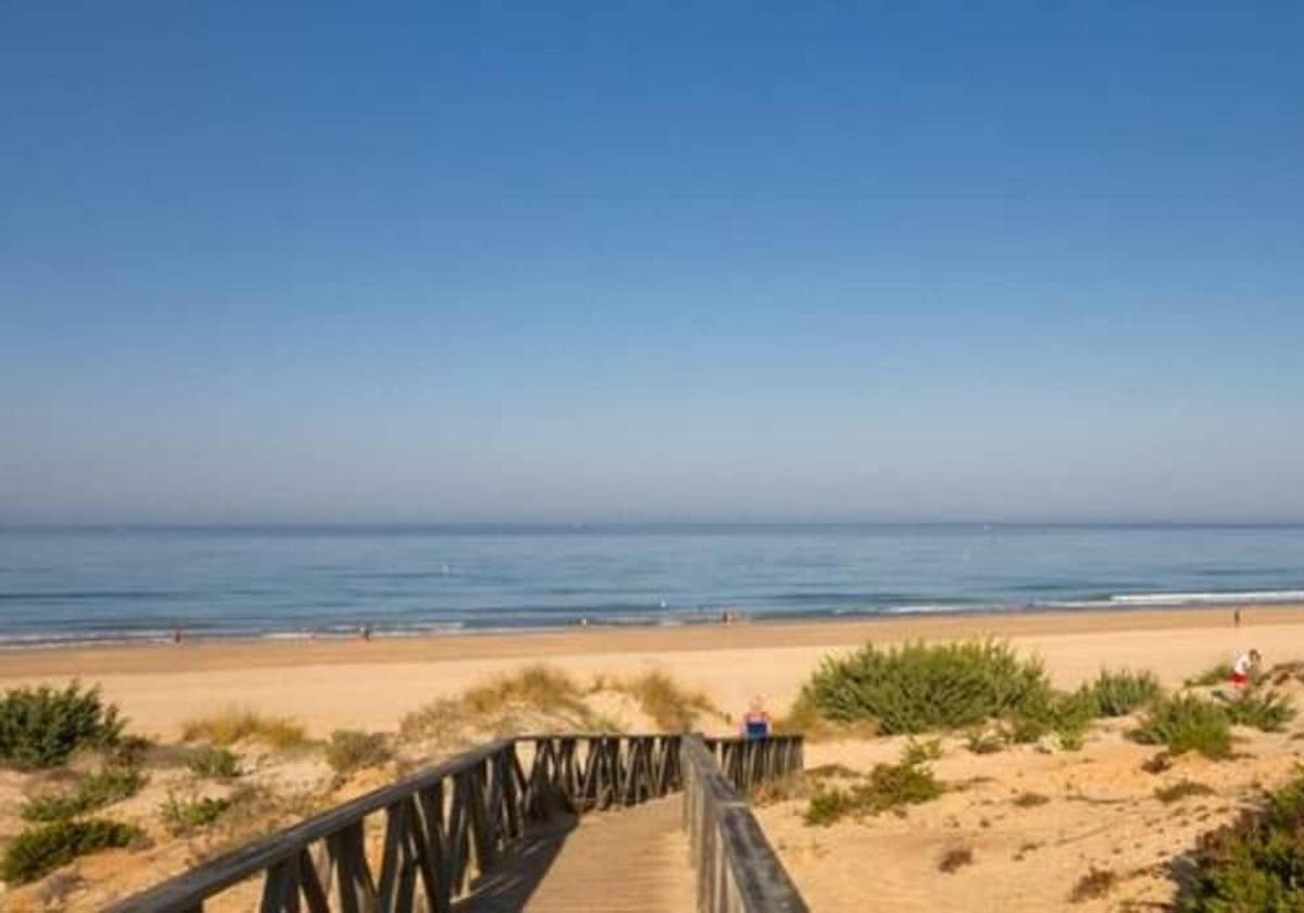 Playa de La Barrosa, en Cádiz