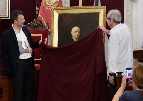 Imagen secundaria 1 - Cádiz rinde un nuevo homenaje a Eduardo Benot con la restauración de un retrato del ilustre gaditano