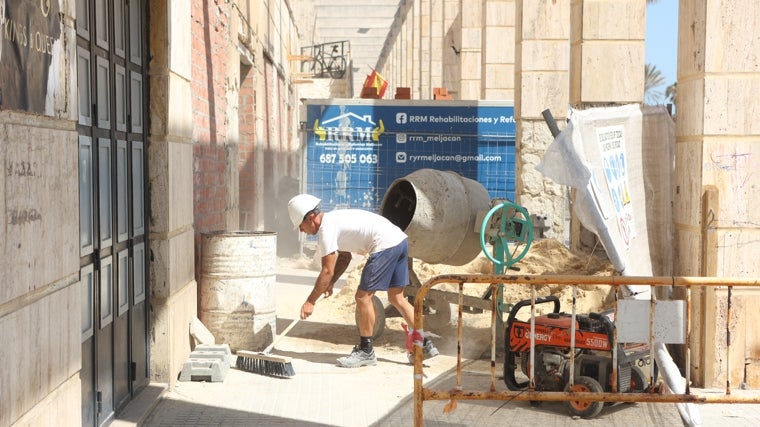 Obras en la Punta de San Felipe.