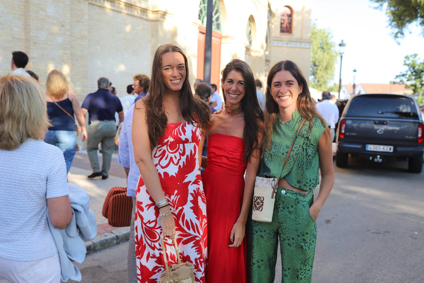 Tere García, Carmen González y Ángela del Pino.