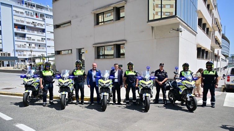 La Policía Local de Cádiz cuenta con cinco nuevas motocicletas