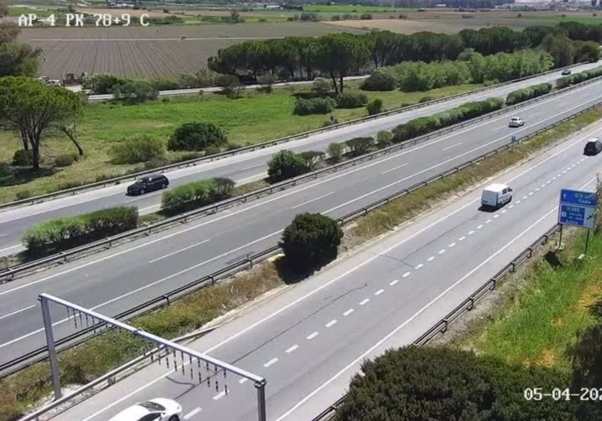 Autopista Sevilla-Cádiz.