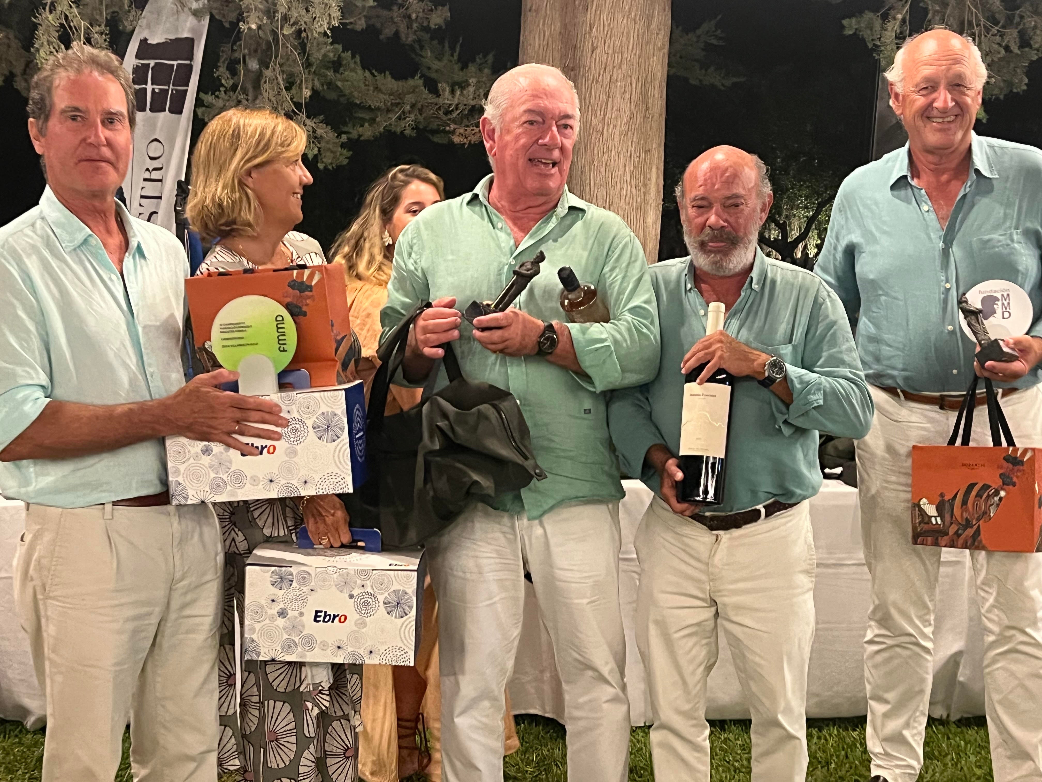 Manuel Maestre, Coqui Dávila y los hermanos Gross, campeones del torneo de Croquet masculino