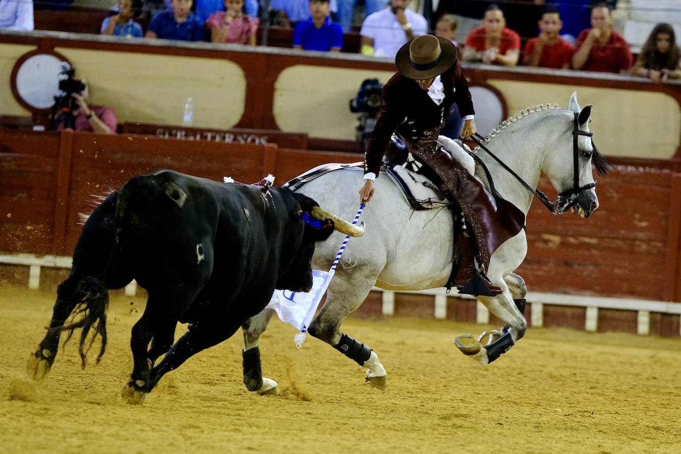 Oreja para Cartagena y Ventura ante un encastado encierro de Guiomar Cortés de Moura en El Puerto