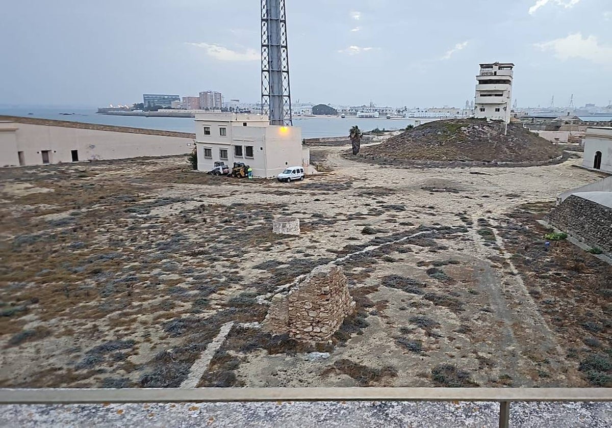 Estado actual de las instalaciones del castillo de San Sebastián