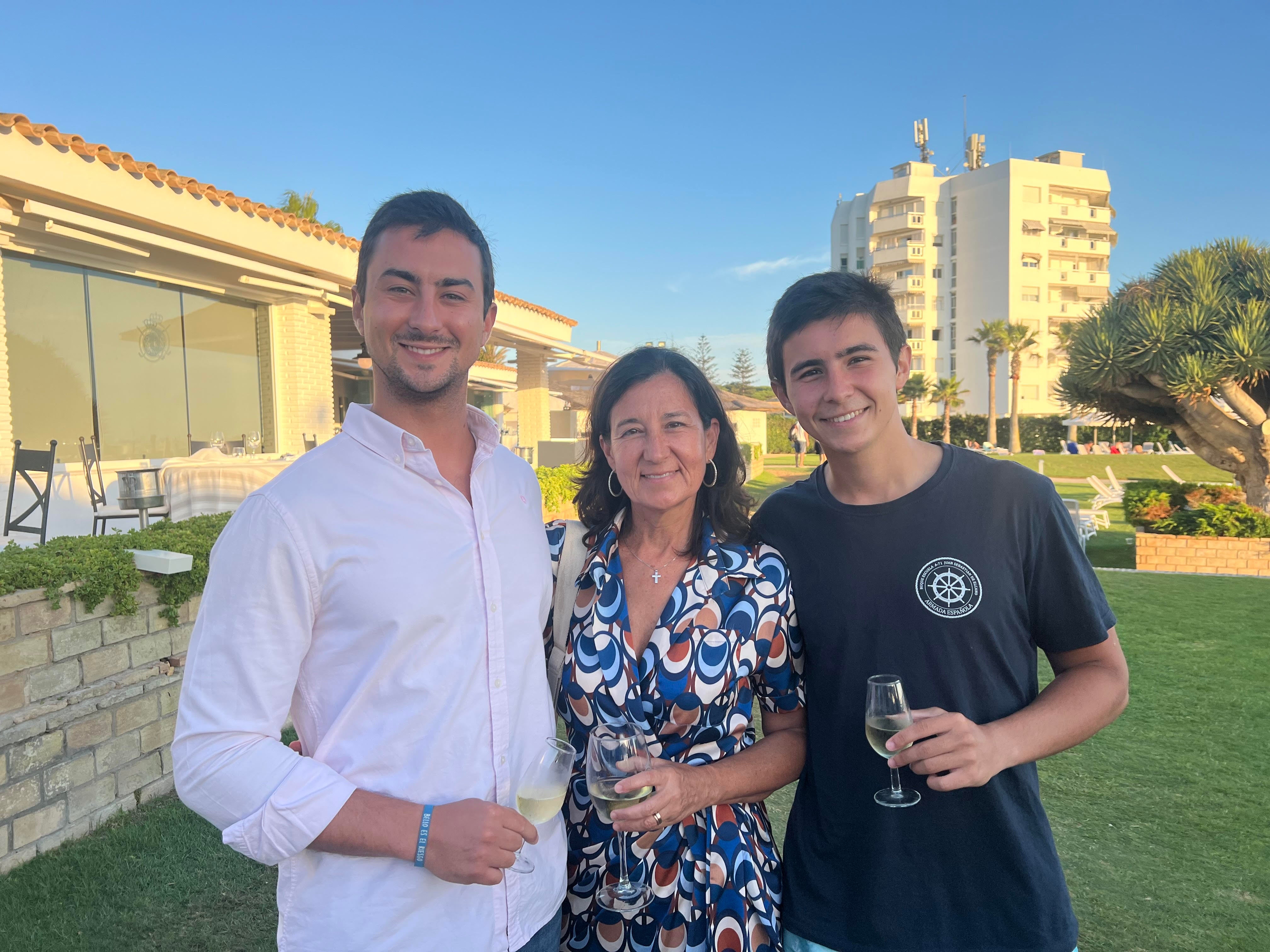 Fernando Ríos, Elisa Montes y Javier Ríos