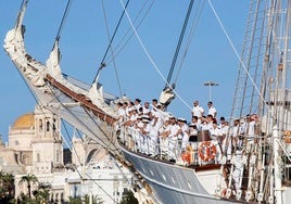 El buque escuela Juan Sebastián de Elcano participará en la Copa América de Vela