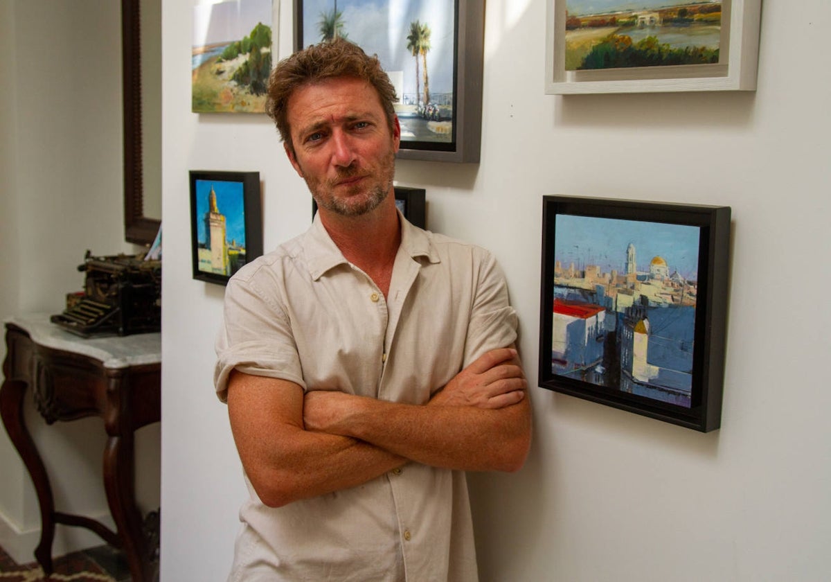 El pintor Nando Caravaca expone sus marinas urbanas en El Cuartel del Mar