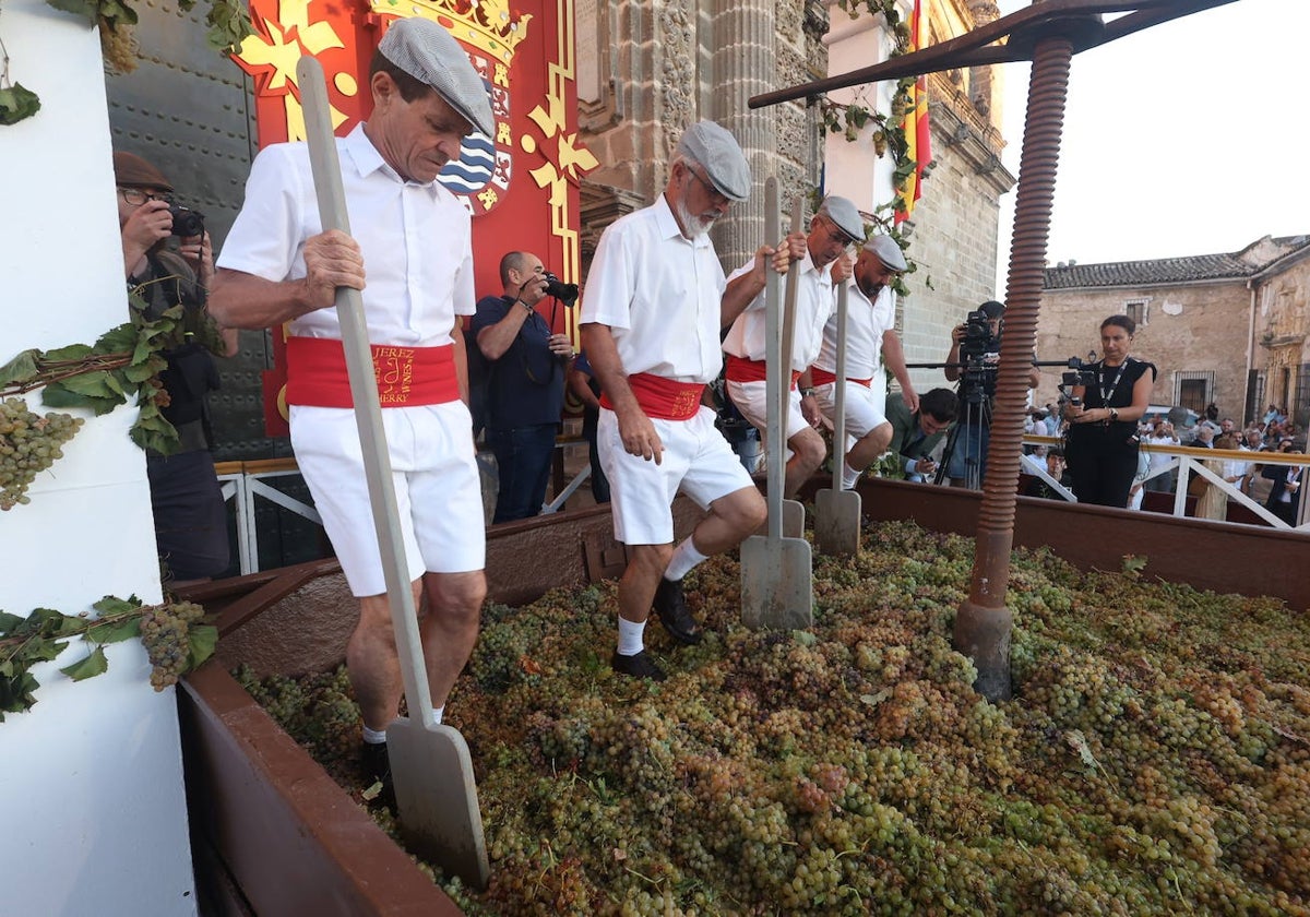 Ceremonia de la Pisa de la Uva en Jerez.