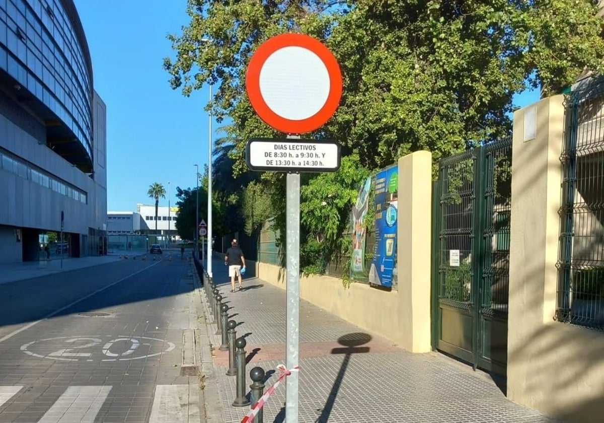 La circulación estará prohibida junto al colegio Tierno Galván en dos tramos horarios durante los días lectivos.