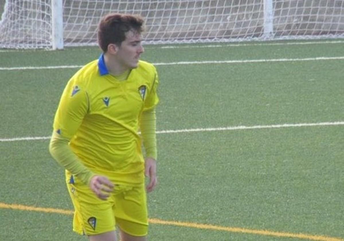 Fran Redondo durante su etapa en las categorías inferiores del Cádiz CF